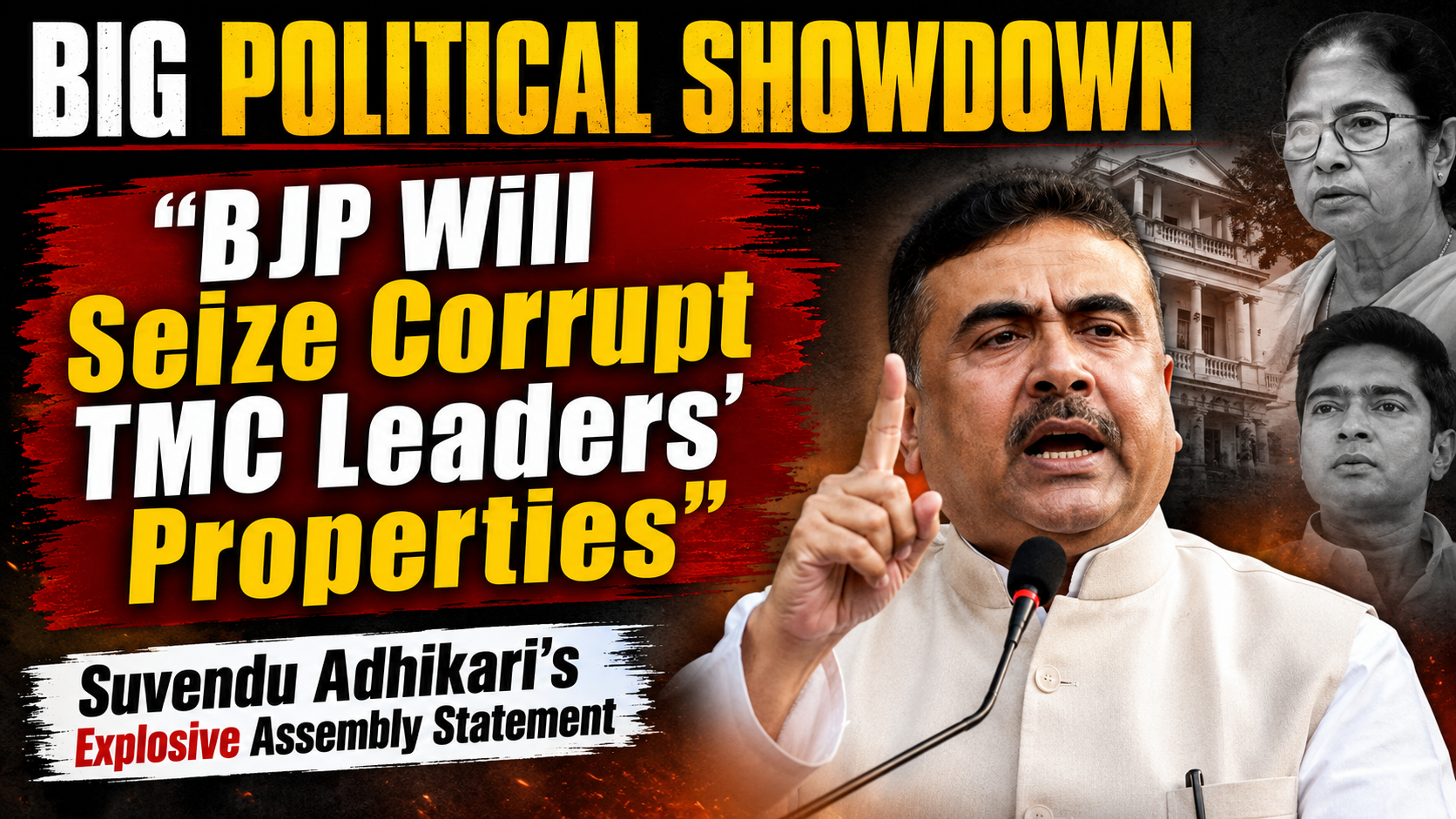BJP Promises to Seize Properties of 'Corrupt' TMC Leaders in Major Anti-Corruption Push