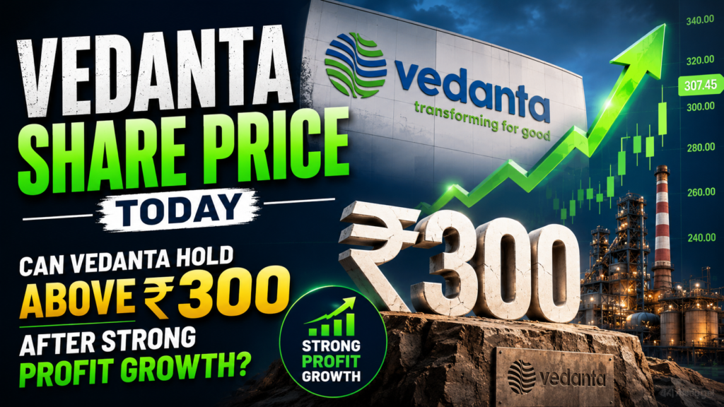 Vedanta Share Price Today: Can Vedanta Hold Above ₹300 After Strong Profit Growth?