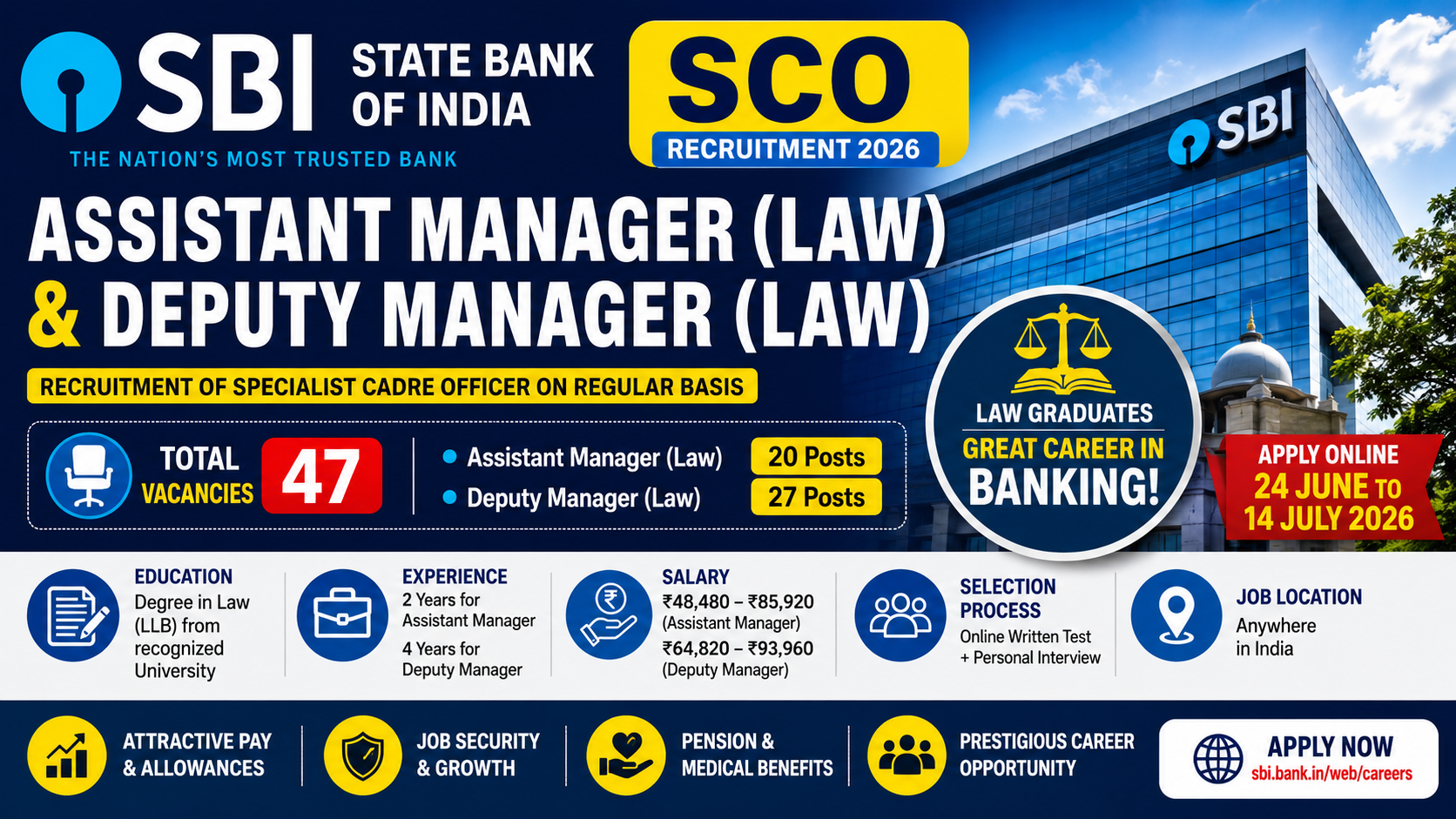 SBI SCO Recruitment 2026 Notification Out