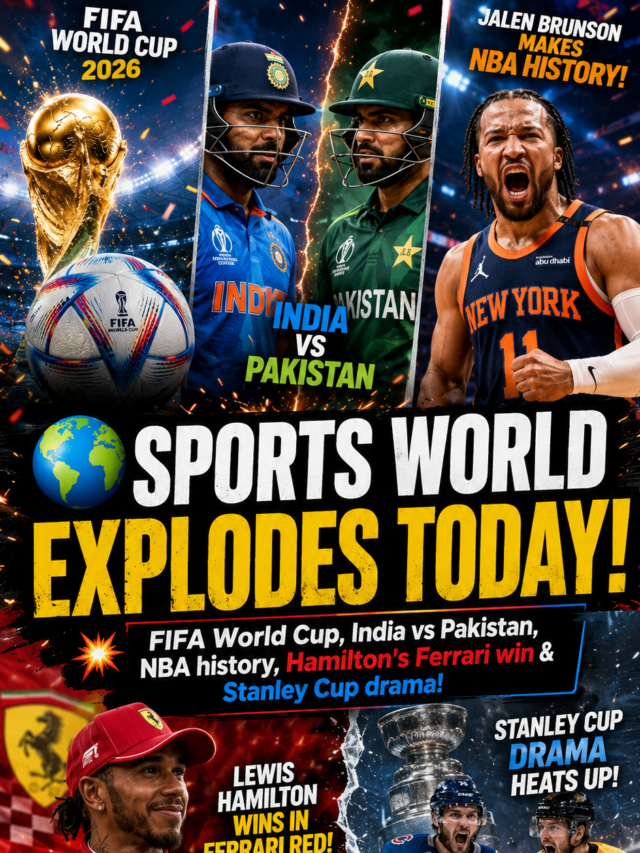 Sports News Today: FIFA 2026, India vs Pakistan, NBA Finals, F1 & NHL Updates