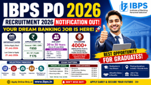 IBPS PO Recruitment 2026 Notification Out| Apply Now